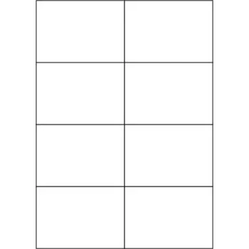 Samolepící etiketa Etikety PRINT 97x67,7 mm bílé lesklé (100xA4)