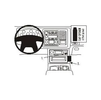 Brodit ProClip montážní konzole na palubní desku pro Chevrolet Avalanche 03-06, 853307