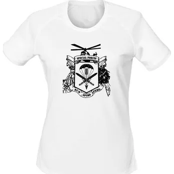 Dámské tričko Dámské funkční tričko 601. skupiny speciálních sil - bílá