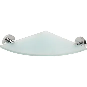 Dávkovač mýdla X-ROUND E skleněná polička rohová 235x255mm, chrom