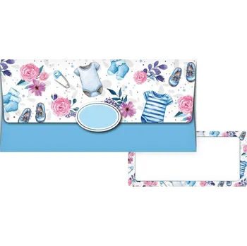 Obálka Modrá dárková obálka s dětským motivem