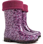 Demar Twister Lux PRINT O (ametyst) - Dětské gumáky 20 -21