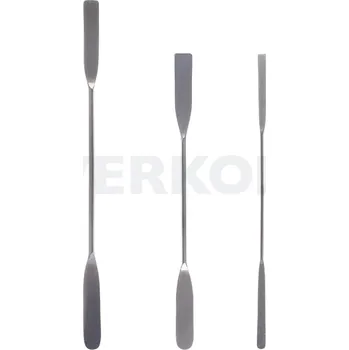 Špachtle oboustranná, nerezová, Délka [mm]: 185, Lopatka [mm]: 9 x 50