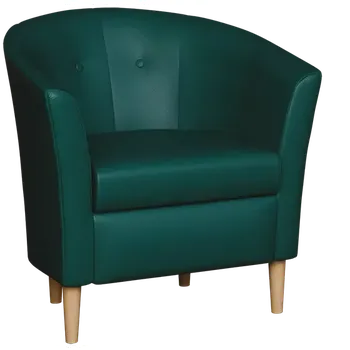 Křeslo CHARLOTTE 1, křeslo, koženka petrolejová