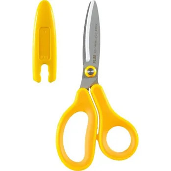 Kancelářské nůžky Nůžky PLUS SC-145MF školní, 6 "145mm - pro leváky, žluté PLUS