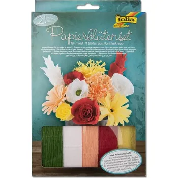 kreativní sada Sada na výrobu papírových květin z floristického krepu