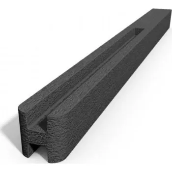 Plotový sloupek Betonový sloupek hladký průběžný grafit 1750 mm (nadzemní výška)