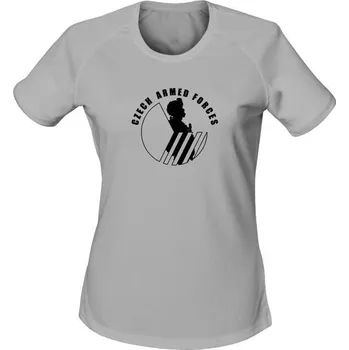 Dámské tričko Dámské funkční triko SOLDIER AND FLAG - světle šedá