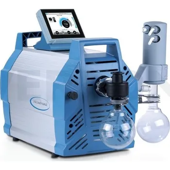 Čerpadlo Stanice vakuová Vacuubrand, série PC VARIO s regulátorem vakua, Typ: PC 3002 VARIO select, Vývěva: MZ 2C NT VARIO (dvoustupňová, dvoukomorová), Rychlost čerpání [l/min]: 46,7, Mezní tlak [mbar abs.]: 7