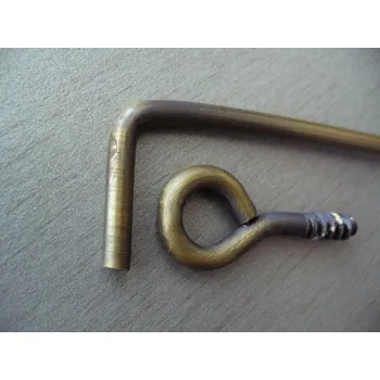 Příslušenství k oknu Hák na okna 400mm Povrch: Bronz