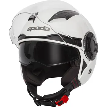 Helma na motorku SPADA Prilba LYCAN XS jet biela DVS