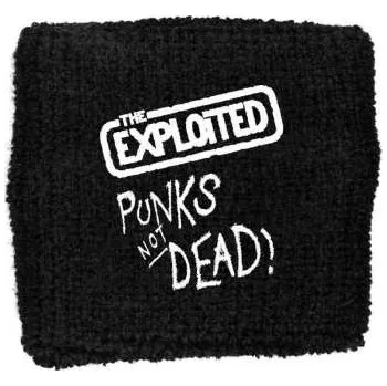 Zahraniční hudba Merch The Exploited: The Exploited Embroidered Wristband: Punks Not Dead (loose)