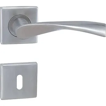 Dveřní kování Dveřní kování MP Tornado - HR (BN - Broušená nerez), klika-klika, Bez spodní rozety, MP BN (broušená nerez)