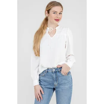 Dámská halenka Vero Moda dámská halenka Bumpy off white Velikost: L