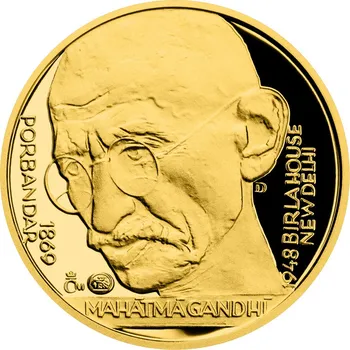 Zlatý dukát - Kult osobnosti - Mahátma Gándhí 3,49 g proof 2023