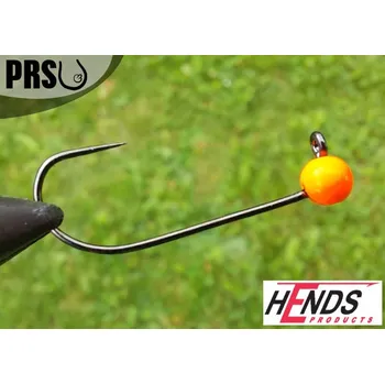 Rybářský háček Tungstenová hlavička bez protihrotu Hends velikost 6 barva Orange - 0,6g