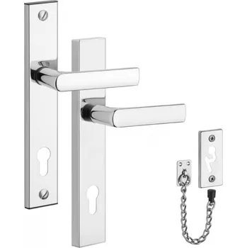 Stavebniny Rostex 807 bezpečnostní kování - klika-klika+řetízek 72 Cr