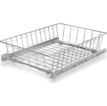 Šatní skříň In-Design Výsuvný šatní koš na oblečení výška 170 mm stříbrná Šířka koše (mm): 235 mm, Minimální nastavitelná šířka: 250 mm, Maximální nastavitelná šířka: 310 mm