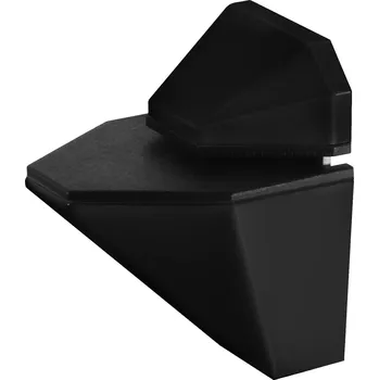 Držák na polici Onpira Designový držák pro skleněné police široký [2 ks] Barva: Černá