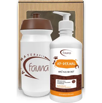 Tělový olej AromaFauna Mycí olej HY-DERMAL na srst a citlivou pokožku 500 ml s lahví