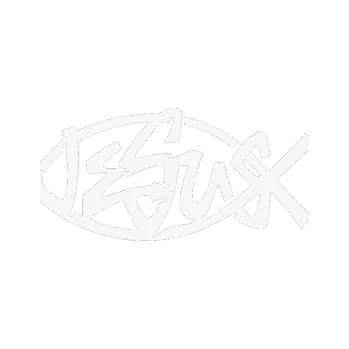 samolepka Jesus rybička 001 křesťanský symbol (09 - bílá) SAMOLEPKA NA AUTO, NÁLEPKA, FÓLIE, POLEP, TUNING, VLASTNÍ TEXT, TISK, AUTOSAMOLEPKY.cz, POLEPY, OBRÁZEK, LOGO, 3D STICKERS