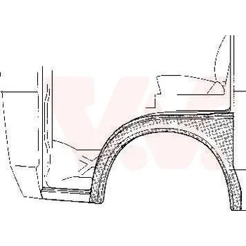 Blatník karosérie Blatník VAN WEZEL 5858155