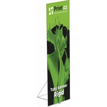 Tuhý banner Rigid se vzpěrou, 37 x 150 cm