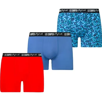 Boxerky Pánské boxerky Lee Cooper 3P Lee Cooper modrá | červená 1946710