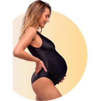 CARRIWELL těhotenské plavky ČERNÉ 2024 Velikost: XL