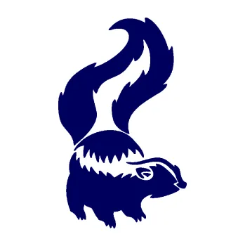 Samolepící dekorace SAMOLEPKA Tchoř 002 pravá zvednutý ocas (23 - tmavě modrá) NA AUTO, NÁLEPKA, FÓLIE, POLEP, TUNING, VLASTNÍ TEXT, TISK, AUTOSAMOLEPKY.cz, POLEPY, OBRÁZEK, LOGO, SAMOLEPKY