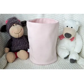 Nákrčník AMÁLKA Dětský dvojitý nákrčník tunel, světle pudrově růžový