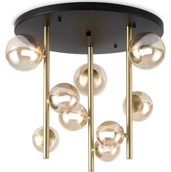 Ideal Lux Designové stropní svítidlo PERLAGE 9xG9 Barva: Jantar