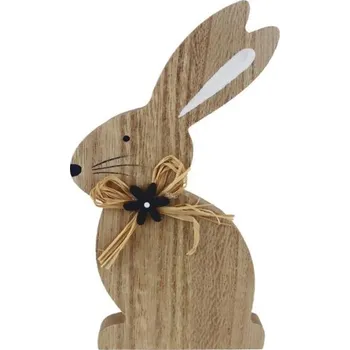 Velikonoční dekorace Zajíc přírodní, 15cm