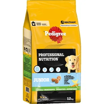 Krmivo pro psa 2×12kg Pedigree Professional Nutrition Junior s drůbežím a zeleninou - výhodné balení