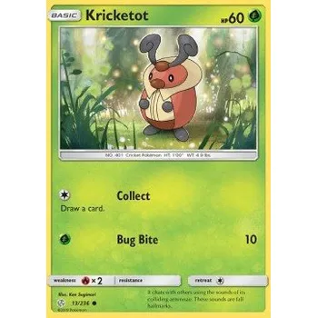 Sběratelská karetní hra Pokémon CEC 013/236 Kricketot - Cosmic Eclipse Stav: Excellent, Verze: NORMAL