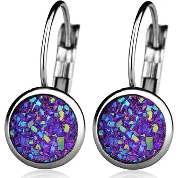 Náušnice Ocelové náušnice, VIOLET