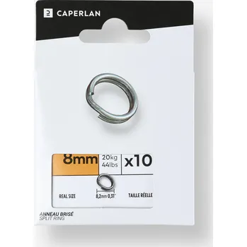 Rybářský háček CAPERLAN Kroužky dělené 6 MM ŠEDÁ