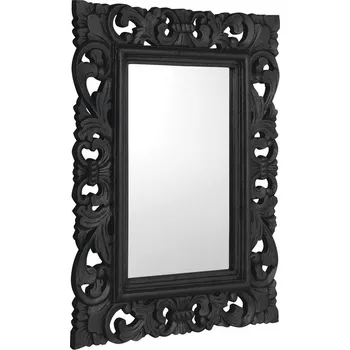 Zrcadlo SAPHO SAMBLUNG zrcadlo ve vyřezávaném rámu 60x80cm, černá IN128