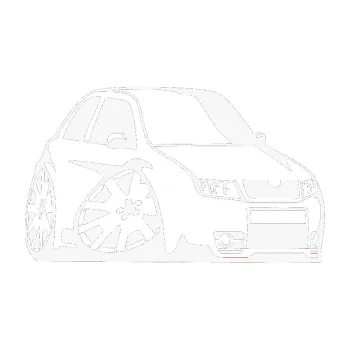 Polep vozidla SAMOLEPKA Škoda Fabia RS 002 karikatura pravá (09 - bílá) NA AUTO, NÁLEPKA, FÓLIE, POLEP, TUNING, VLASTNÍ TEXT, TISK, AUTOSAMOLEPKY.cz, POLEPY, OBRÁZEK, LOGO, SAMOLEPKY