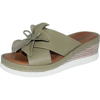 Dámské lodičky Misstic dámské pantofle AZI-ERP-1016-MST Barva: zelená, Velikost: 38