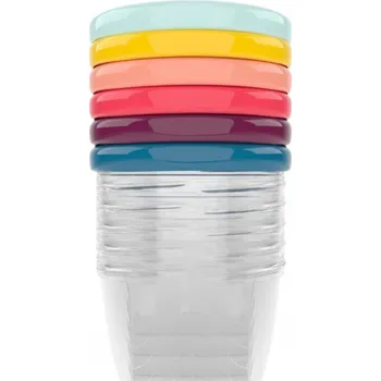 Babymoov Misky s víčky 250ml sada 6ks