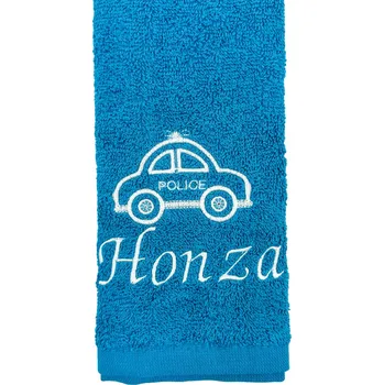 Ručník Ručník Policie s vlastním jménem Barva: Červená, Velikost ručníku: 50x100cm