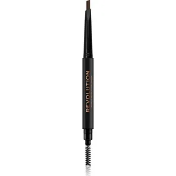 Přípravek na oči Makeup Revolution Duo Brow Definer precizní tužka na obočí odstín Medium Brown 0,25 g
