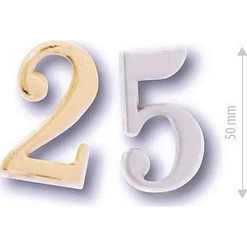 Domovní číslice COBRA "5" 50 mm (OLV, ONS, OFS), OFS - bronz česaný