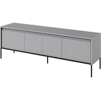 Televizní stolek Dig-net nábytek TV stolek SWING TR-05 s LED osvětlením | šedá