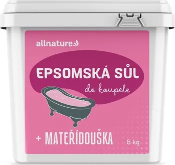 Koupelová sůl Allnature Epsomská sůl s mateřídouškou 5 kg