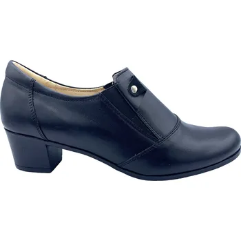 Dámské lodičky Dámská mokasína na podpatku Barton 2485 černá Velikost: 38 (EU)