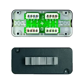 Síťový konektor TELEGARTNER Nařezávací spojka kabelů kat. 7a, STP, na DIN lištu (100023277) - 21.17.3042