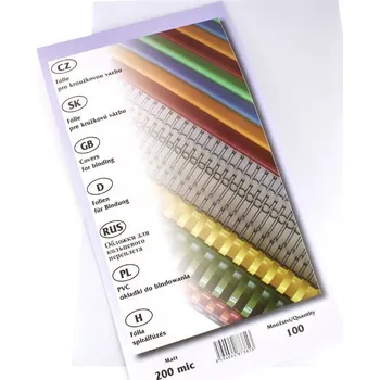 Vazač Desky pro vazbu matné 200 mic. A4, 1ks