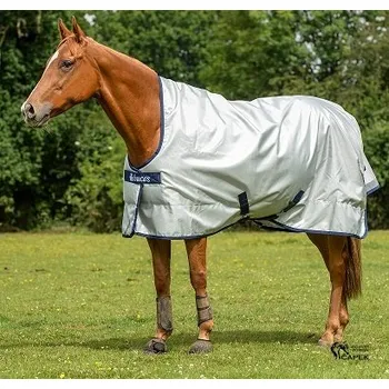 Vybavení pro koně Deka výběhová Bucas -POWER TURNOUT HIGH NECK FLEECE- - Stříbrná - 140cm